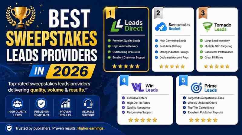 Best Sweepstakes Leads Providers in 2026