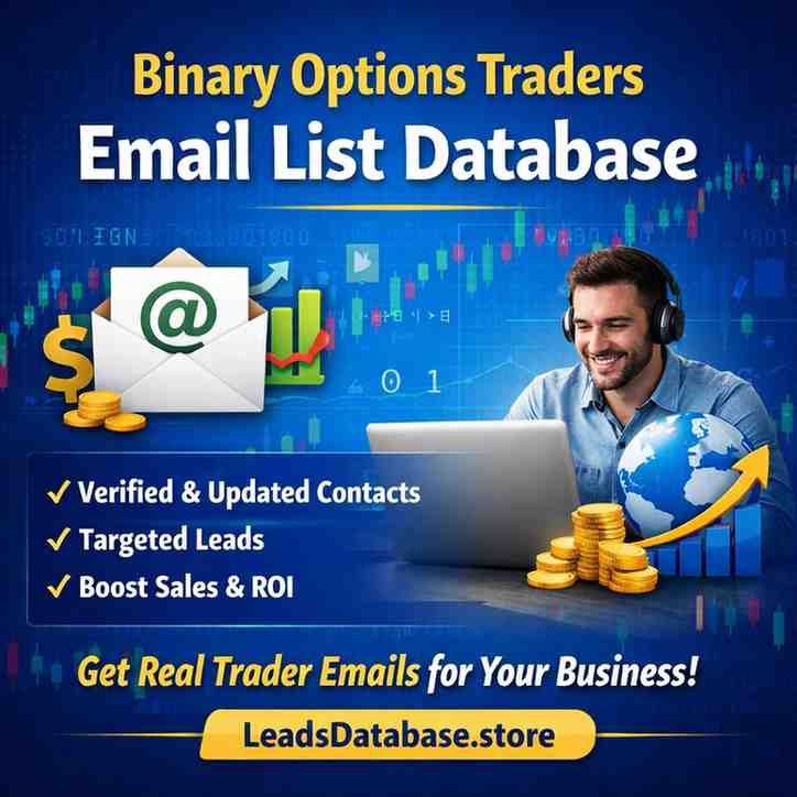 Binary Options Traders Email List Database