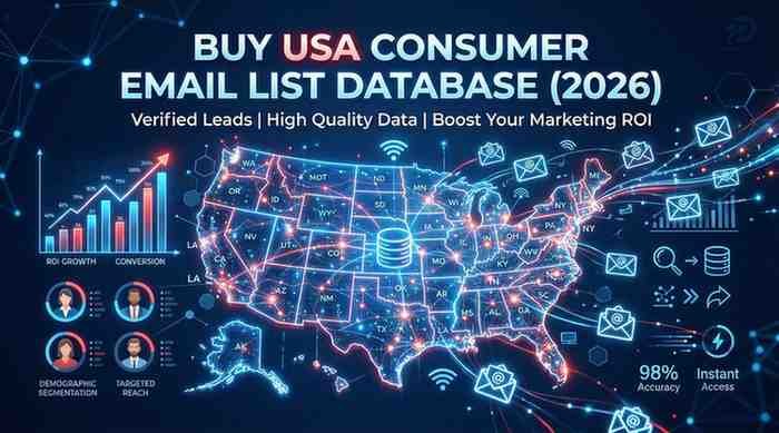 Buy USA Consumer Email List Database (2026)