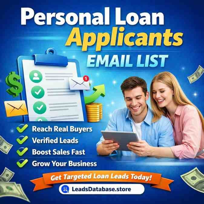 Personal Loan Applicants Email List