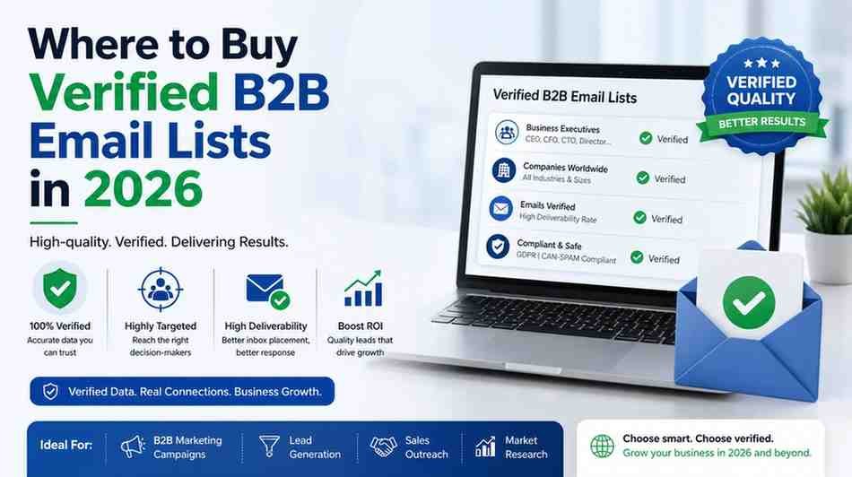 Where to Buy Verified B2B Email Lists in 2026