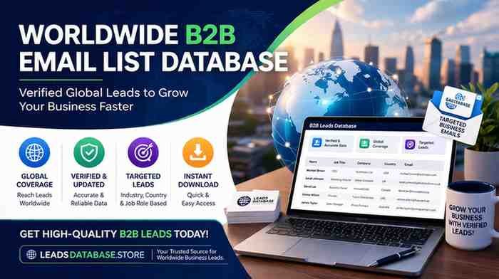 Worldwide B2B Email List Database