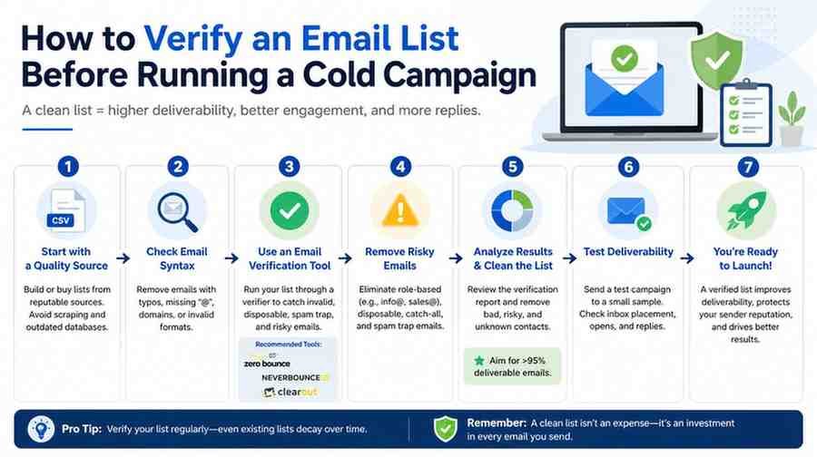 How to Verify an Email List Before Running a Cold Campaign