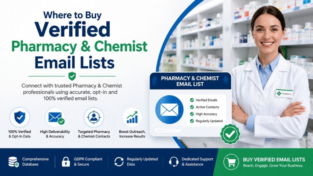 Where to Buy Verified Pharmacy & Chemist Email Lists